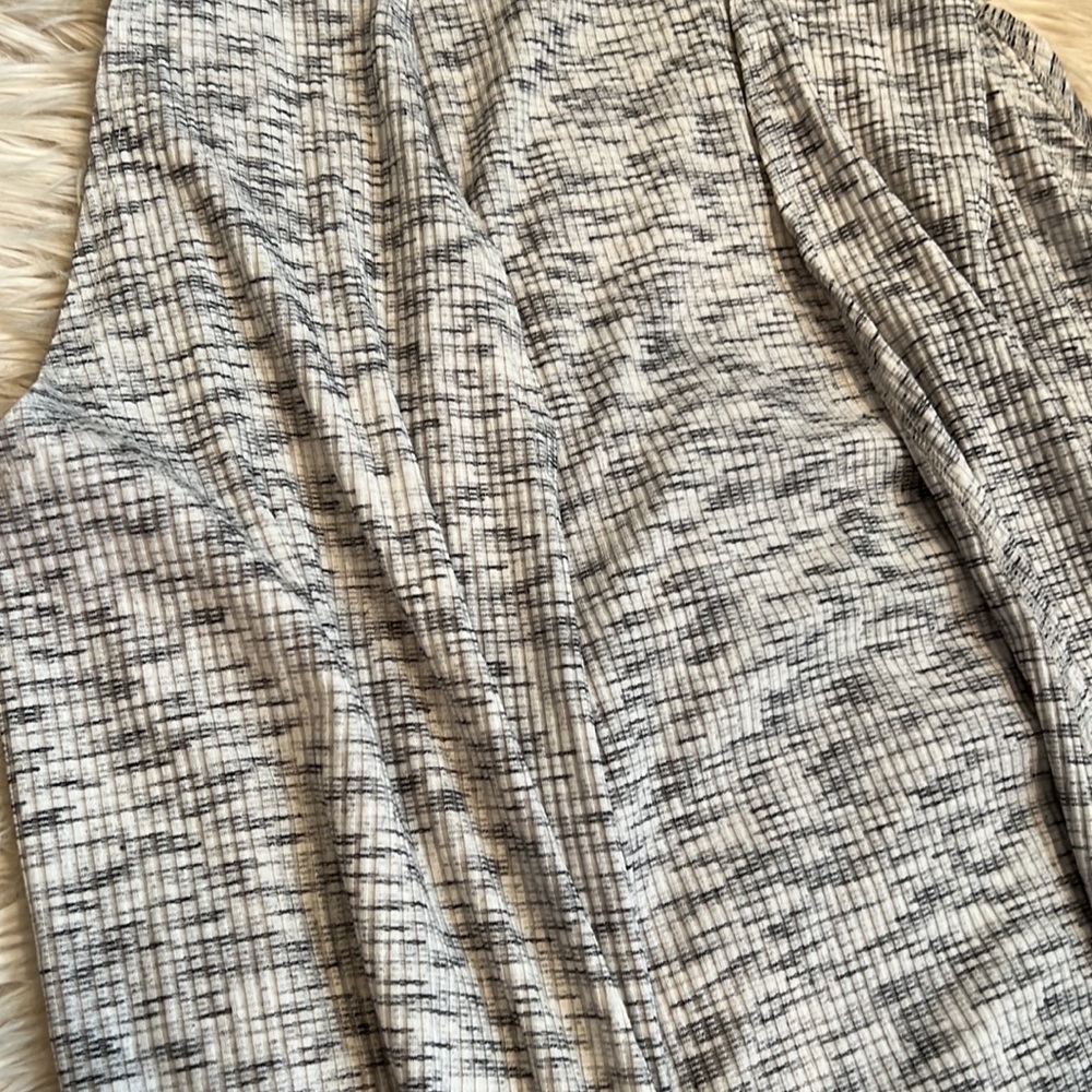 Lularoe NEW Joy cardigan vest medium white blue heathered